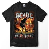 ราคา Acdc แฟชั่น 2025 HELLS BELLS เสื้อยืดพรีเมี่ยม Acdc Highway to Hell Back ในเสื้อยืดสีดํา Acdc Rock N Roll Band [UNK] Kaos ACDC HELLS BELLS Premium TShirt (53903029672)