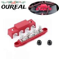 ราคา OUREAL Power Distribution Block, M8 M10 4 วิธี Electro Junction, คุณภาพสูง 48V 250A DC 5/16 "3/8" Studs Bar Terminal Block สําหรับเรือรถบรรทุก RV Caravan (55255245873)