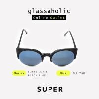 ราคา [ลดแรง] แว่นกันแดด SUPER by RETROSUPERFUTURE รุ่น SUPER LUCIA BLACK BLUE ทรงCat Eye ลายพิเศษ (29868434501)