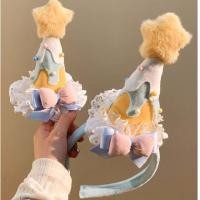 ราคา , อุปกรณ์ตกแต่ง ที่คาดผมแฟชั่นที่คาดผม, เครื่องประดับตุ๊กตาสาวครีมดาว (56004062647)