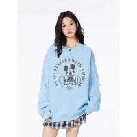 ราคา เสื้อยืดแขนยาวสำหรับผู้หญิง ลายมิกกี้เมาส์น่ารัก สวมใส่ง่ายแบบโอเวอร์ไซซ์ เหมาะกับฤดูใบไม้ผลิและฤดูใบไม้ร่วง (52201120202)