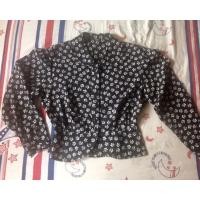 ราคา เสื้อชีฟองสีดำ แขนยาว (6342843210)