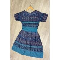 ราคา ชุดเดรสผ้าไทย ชุดผ้าหมักโคลน ชุดทำงาน (24015986448)