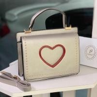 ราคา กระเป๋าแบรนด์แท้ Pimmy สีบรอนซ์เงิน หน้าหัวใจ ใช้ได้ทั้ง 2 ด้าน (4215537909)