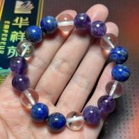 ราคา ลาพิสลาซูลี+เคลียร์ควอตซ์+อเมทิสต์ Lapis Lazuli 10 มิล หินนำโชค หินมงคล กำไลหิน หินสี หินแท้ (2905965668)