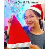 ราคา หมวกคริสต์มาส / หมวกสักหลาดซานตาคลอส / หมวกคริสต์มาสคริสต์มาสสําหรับผู้ใหญ่และเด็กฟรีไซส์ (54451218610)