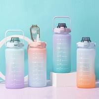 ราคา โค้ด TMYDZV กระบอกน้ํา 2 ลิตร กระบอกน้ำบอกเวลา ขวดน้ำ 2 ลิตร ลิตรบอกเวลา 2 ลิตร ของแท้ พลาสติกหนามาก กระติกน้ำ (19008622701)