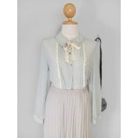 ราคา เสื้อแฟชั่นผู้หญิง ผ้าชีฟอง สีฟ้าอ่อน ARROW อก 38" มือ 2 (44028079055)