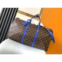 ราคา LOUIS VUITTON keepall Bandoulière 50 กระเป๋าสะพายข้างผ้าใบเคลือบสำหรับเดินทาง M46772 573 (25493983866)