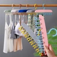 ราคา ชั้นเก็บชุดชั้นในแบบตะขอแขวนอเนกประสงค์สำหรับที่แขวนเสื้อประหยัดพื้นที่ที่แขวนผ้าพันคอไม้แขวนเสื้อในตู้เสื้อผ้าในบ้าน (23855758404)