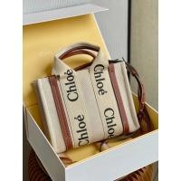 ราคา กระเป๋าถือWoody tote ไซส์เล็ก สีขอบน้ำตาลอ่อน/ฟ้าน้ำเงิน ทำจากCanvasและหนังวัวพร้อมลายพิมพ์โลโก้ (47154485079)