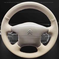 ราคา ที่หุ้มพวงมาลัยแบบกําหนดเองสําหรับ Citroen ZX Hand-Stitch สไตล์สีดํา Leather & car Interior Accessory (46852707634)