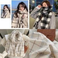 ราคา การเปลี่ยนแปลง ผ้าพันคอไหมพรมกันหนาวผู้หญิงสไตล์เกาหลีสวยและอบอุ่นลายหมากรุกทุกสี ดํา แดง เทา น้ําเงิน (42723178966)