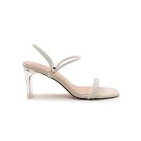 ราคา Pazzion F103-6 รองเท้าแตะ ประดับคริสตัล สีเบจ (24627702297)