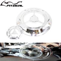 ราคา Motorcycle 5 Holes Derby Timing Timer Cover CNC Engine Cover Chrome For Harley Touring Street Glide (50303518288)