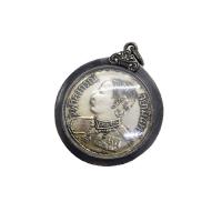 ราคา เหรียญที่ระลึก ร.5 ร.ศ.127 หลังช้าง พร้อมเลี่ยมกรอบเงินเก่า (46403047035)