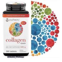 ราคา พร้อมส่ง Youtheory Collagen Skin, Hair & Nail Formula enhanced with biotin 390 tablets (2316090930)