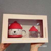 ราคา Starbucks Cup 2022 Christmas Gift Celebration Cute Penguin Polar Bear Couple Cup Set แก้วเซรามิค (43326530520)