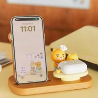 ราคา ( พร้อมส่ง ) Kakaofriends 2in1 Wireless Charging Stand Ryan & Choonsik แท่นชาร์จไร้สาย (20779877304)