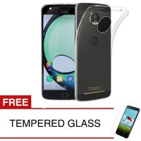 ราคา เคสสําหรับ Motorola Moto C 2017 - กระจกนิรภัยใส + ฟรี - เคสนิ่มบางเฉียบ (43720742550)