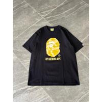 ราคา A BATHING APE YELLOW CLASSIC HEAD LOGO T-SHIRT BLACK (41277780852)