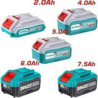 ราคา TOTAL แบตเตอรี่ ลิเธียมไอออน 20V 2.0Ah TFBLI20011 / 4.0Ah TFBLI20021 / 6.0Ah TFBLI2060 / 7.5Ah TFBLI2075 (28685401510)