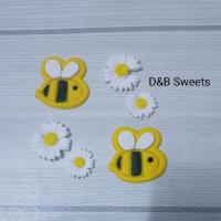 ราคา น้ำตาลปั้นแต่งหน้าเค้กรูปผึ้งน้อย ดอกเดซี่ 2 ขนาด (28313742326)