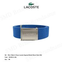 ราคา Lacoste เข็มขัดผู้ชาย รุ่น Men's Made In France Lacoste Engraved Buckle Woven Fabric Belt Code: RC2012 J36 (21593441726)
