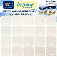 ราคา ICI Dulux สีครีม อินสไปร์ กึ่งเงา ขนาด 3L สีทาบ้าน สีน้ำ สีทาภายใน สีทาภายนอก เช็ดล้างทำความสะอาดได้ ICI (4536467221)