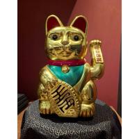 ราคา ขนาดใหญ่ 31cm แมวกวักนำโชค (Maneki-neko) แมวกวัก แมวนำโชค ของมงคลญี่ปุ่นมือสอง รหัสสินค้า AM007 (40904674641)