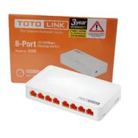 ราคา TOTOLINK 8 Port S808 Desktop Switch Hub Totolink 8 Port S808 Fast Ethernet 10/100Mbps (40105716584)