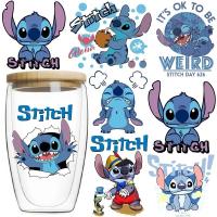 ราคา Stitch สติกเกอร์พิมพ์เย็นคริสตัลกาว UV Transfer สติกเกอร์แฟชั่น DIY สติกเกอร์ป้ายการ์ตูน -GEN67 (40376631824)