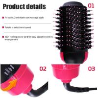 ราคา ❤ New Version Electric Blow Dryer Hair Curling Iron Rotating Brush 2 IN 1 Tool 220V Available EU (25831059422)