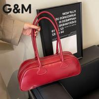 ราคา G&M,Gกระเป๋าถือ,แฟชั่นสไตล์เกาหลี, หนังสิทธิบัตรกระลอกน้ำย้อนยุค, กระเป๋าสะพายสตรีพร็อพ, หนังนิ่มหรูหรา, กระเป๋าบอลลูน (25839605405)
