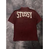 ราคา STUSSY ดื้อรั้น เสื้อโปโลสีเลือดหมู (27375147823)