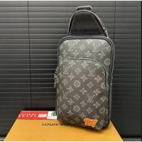 ราคา [กล่องของขวัญ] แฟชั่น Lv Presbyopia คุณภาพสูง Cowhide ความจุหลายชั้นกระเป๋า Messenger ผู้ชายลำลอง (57154164779)