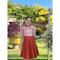 ราคา ชุดไทยผ้าทออัดกาวทั้งชุดL36/30/freeยาว39 ชุดไทยผ้าทออัดกาวทั้งชุดL36/30/freeยาว39 (19686761445)