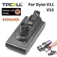 ราคา TPCELL แบตเตอรี่ สำหรับ Dyson V11/V15 แบตเตอรี่ถอดได้ 4.5Ah เซลล์ TABLESS เข้ากันได้กับเครื่องดูดฝุ่ (47351239826)