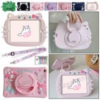 ราคา For Samsung Galaxy Tab A8 SM-X200 S6 A7 Lite T220 T290 T510 T500 P610 Cute Pattern Kids Cartoon Silicone Soft Case With Stand Shockproof Tablet Cover (18078696713)