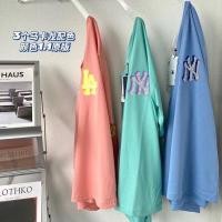 ราคา #พร้อมส่ง *รูปถ่ายสินค้างานจริง เสื้อยืดงาน MLB สีพาสเทล ผ้าคอตตอนผสม (13273443814)