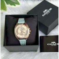 ราคา Coach Boyfriend Rubber Strap Blue Gold (44604469966)