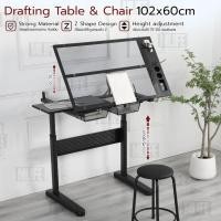ราคา Mlife - โต๊ะเขียนแบบ ปรับมุมได้ ปรับขาโต๊ะได้ 75-120cm. ขนาดพื้นโต๊ะ102x60cm. - Drafting Table Drawing Desk (29811752682)