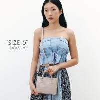 ราคา [VISSY] Vissy Croc 6(ขนาดกลาง) หนังPU ลายปั้มจระเข้ กระเป๋าสะพายผู้หญิง (6744503984)