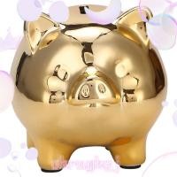 ราคา กระปุกออมสินหมูทอง กระปุกออมสินเหรียญน่ารัก ตกแต่งหมูนําโชค หมูทอง ruykgj.th (28993585306)