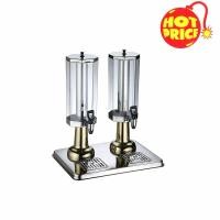 ราคา สินค้าพร้อมส่ง โถจ่ายน้ำหวานแปดเหลี่ยมสีทอง 1โถ ขนาดโถละ 3 ลิตรx2 ทำจาก สแตนเลสอย่างดี OJ201900002 (Juice Dispener 3Lx2) (1829745056)