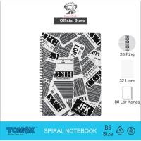 ราคา สมุดโน๊ตแบบเกลียว B5 TOMEX Notebook Diary Motif TRAVELOGUE เนื้อหา 80 แผ่น (54052743669)