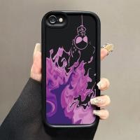 ราคา เคสสำหรับ iPhone 6 Plus 6s Plus 7 Plus 8 Plus SE 2020 เคสขายเคสมือถือเปลวไฟสีม่วงในตลาด (25192040829)