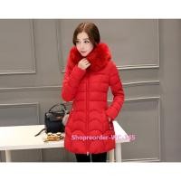 ราคา #พร้อมส่ง เสื้อโค้ทกันหนาวติดลบลุยหิมะได้ มีฮู้ดแต่งเฟอร์ถอดได้ (1147960573)