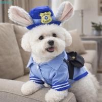 ราคา PERRY ชุดแปลงร่างสัตว์เลี้ยง,พร้อมหมวกกระต่ายการ์ตูน Judy คอสเพลย์เสื้อผ้าสุนัข, Creative Zootopia โพลีเอสเตอร์หูยาวสัตว์เลี้ยงกระต่ายเครื่องแต่งกายอุปกรณ์สัตว์เลี้ยง (51304620509)
