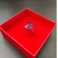 ราคา แหวนอเมทิสต์สีม่วงสวยเม็ดโตข้างเป็นทับทิมพม่า (24778779661)